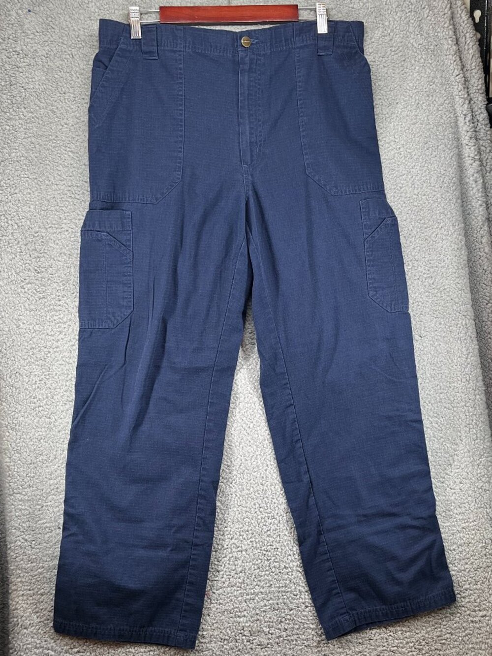 Blue Carhartt Cargo Pants Multiple Pockets Women's size Large